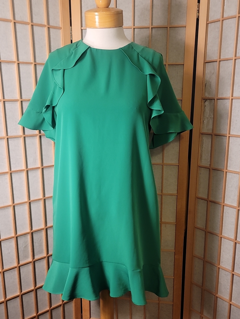ZARA Ruffle Shift  Dress